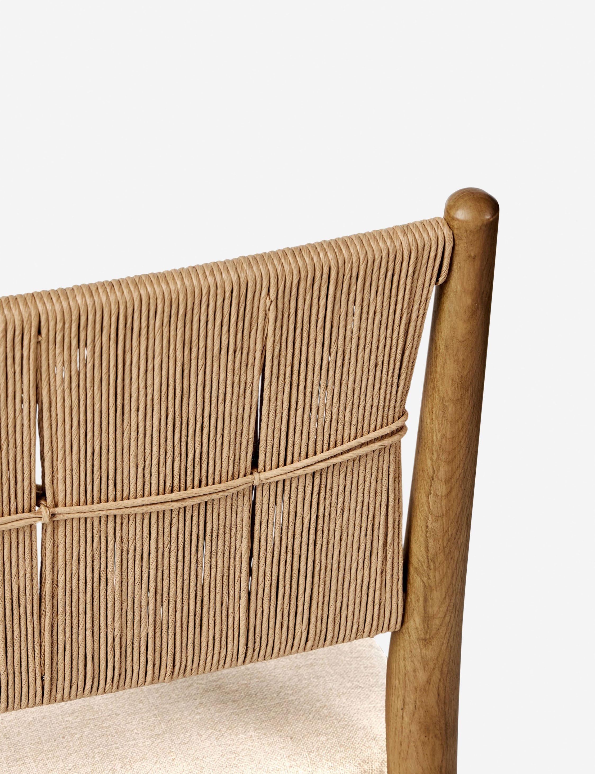 Dara Dining Chair by Amber Lewis x Four Hands - Modern Wooden Dining Chair for Kitchen, Dining Room & Home Decor - Perfect for Farmhouse, Scandinavian & Contemporary Interiors