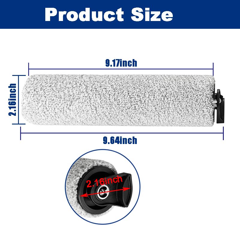 Tineco Floor ONE S3/iFloor 3 Breeze Replacement Brush Rollers - Compatible with Cordless Wet Dry Vacuum Cleaner - Perfect for Hardwood, Tile & Laminate Floors Cleaning