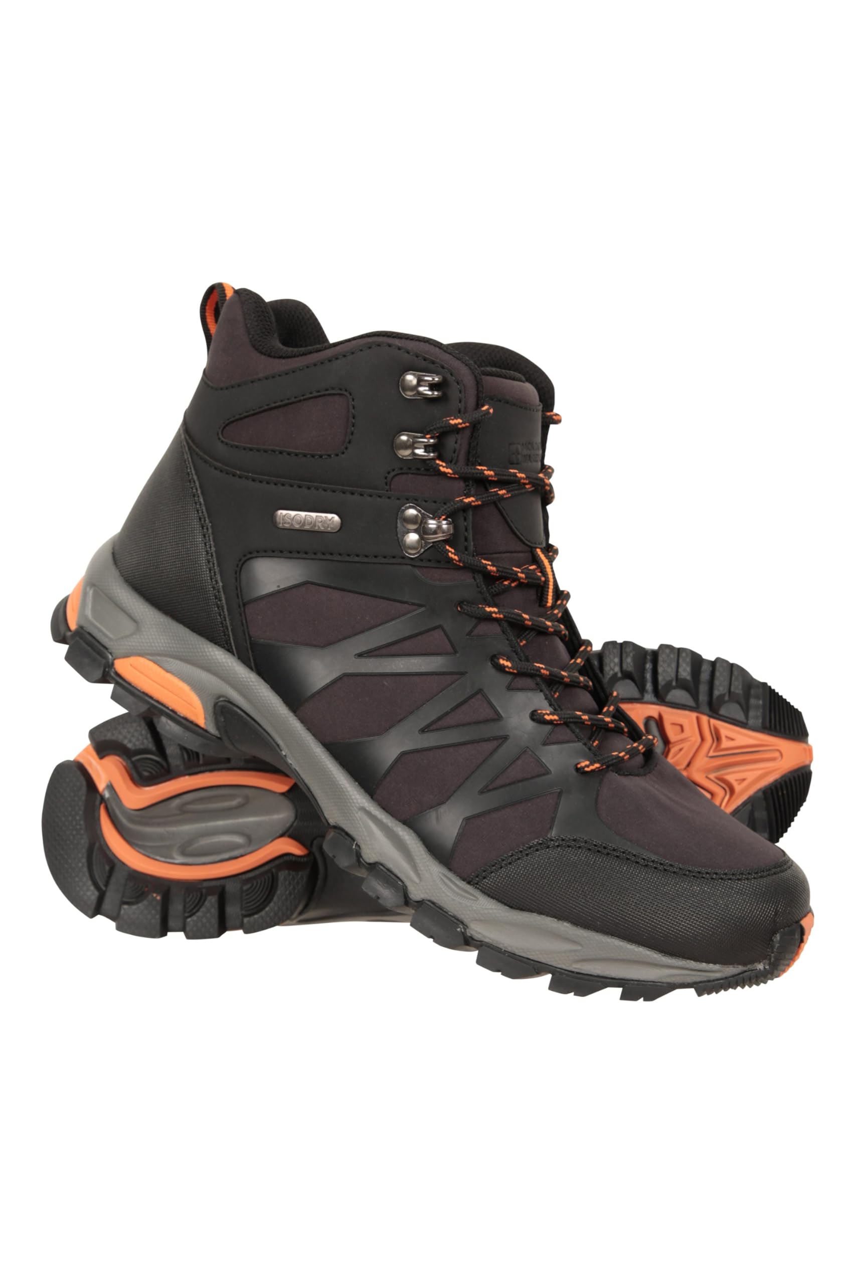 Mountain Warehouse Trekker II Men's Waterproof Softshell Hiking Boots - Lightweight Phylon Midsole, Breathable Mesh Lining, Durable Rubber Outsole - Perfect for Spring/Summer Travel, Outdoor Adventures & Trail Hiking