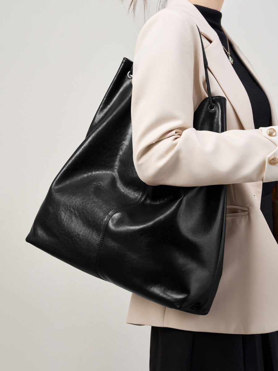 Stylish Leather Shoulder Tote Bag for Women - Fashionable Handbag for Work, Travel & Everyday Use | Durable & Spacious Designer Purse