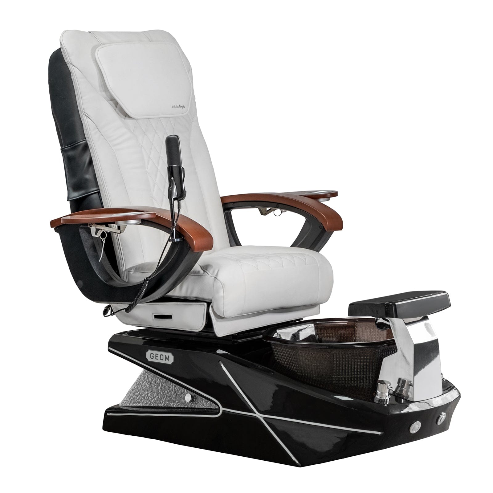 GEOM II Shiatsulogic EX R Professional Pedicure Chair - Spa & Salon Massage Chair with Shiatsu Therapy for Foot Care & Relaxation - Perfect for Nail Salons, Spas & Home Use