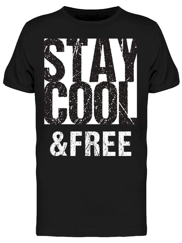 Smartprints Stay Cool and Free Tee for Men - Breathable Comfort Shirt for Summer, Gym & Casual Wear