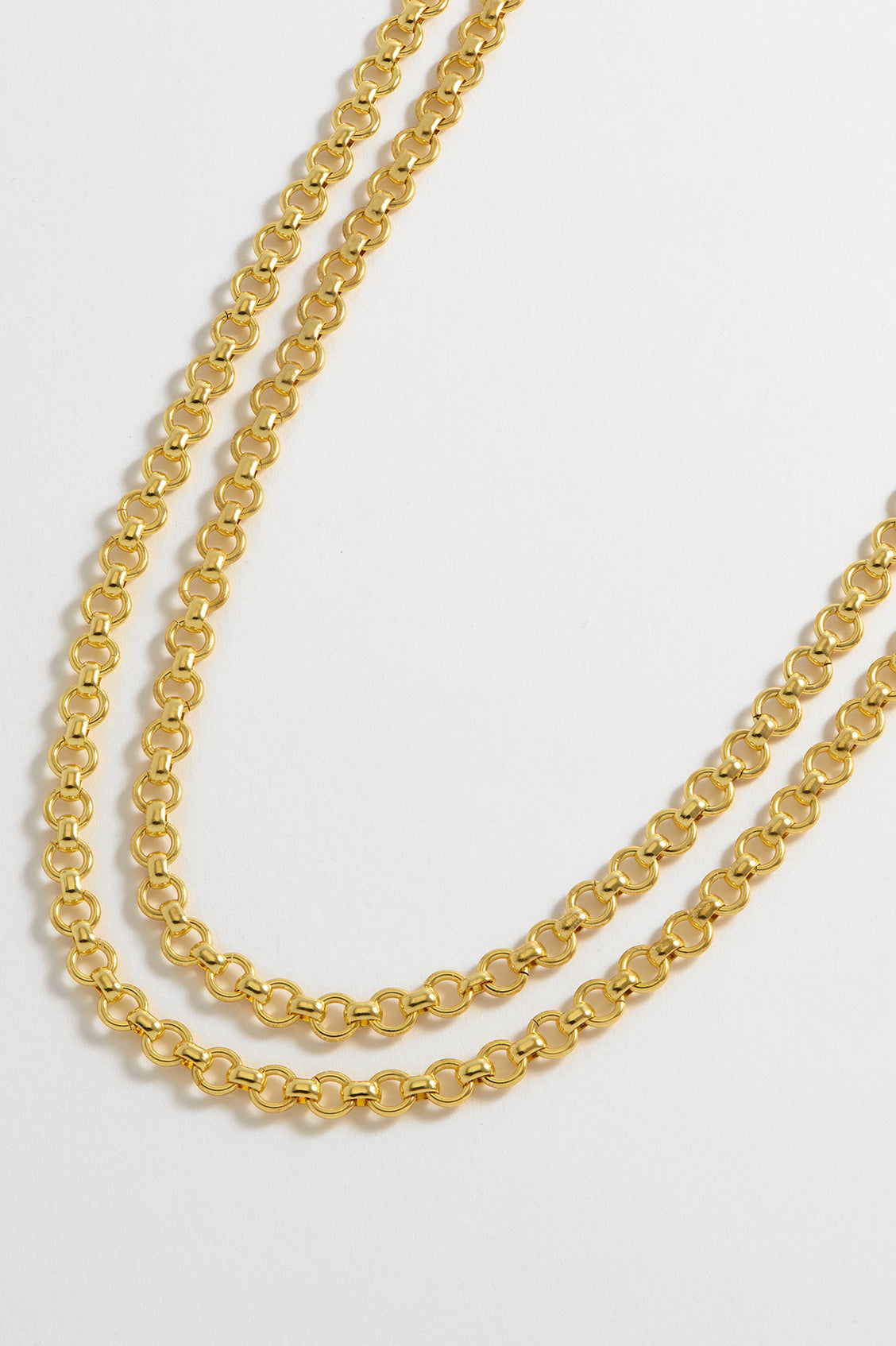 Chunky Double Chain T Bar Necklace for Women - Trendy Layered Gold Plated Statement Jewelry - Perfect for Parties, Date Night & Everyday Wear
