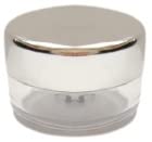 10g Clear Acrylic Cosmetic Jars with Silver Leakproof Lids - 3-Pack Set for Travel-Friendly Makeup Storage | Perfect for Creams, Lotions & DIY Beauty Products