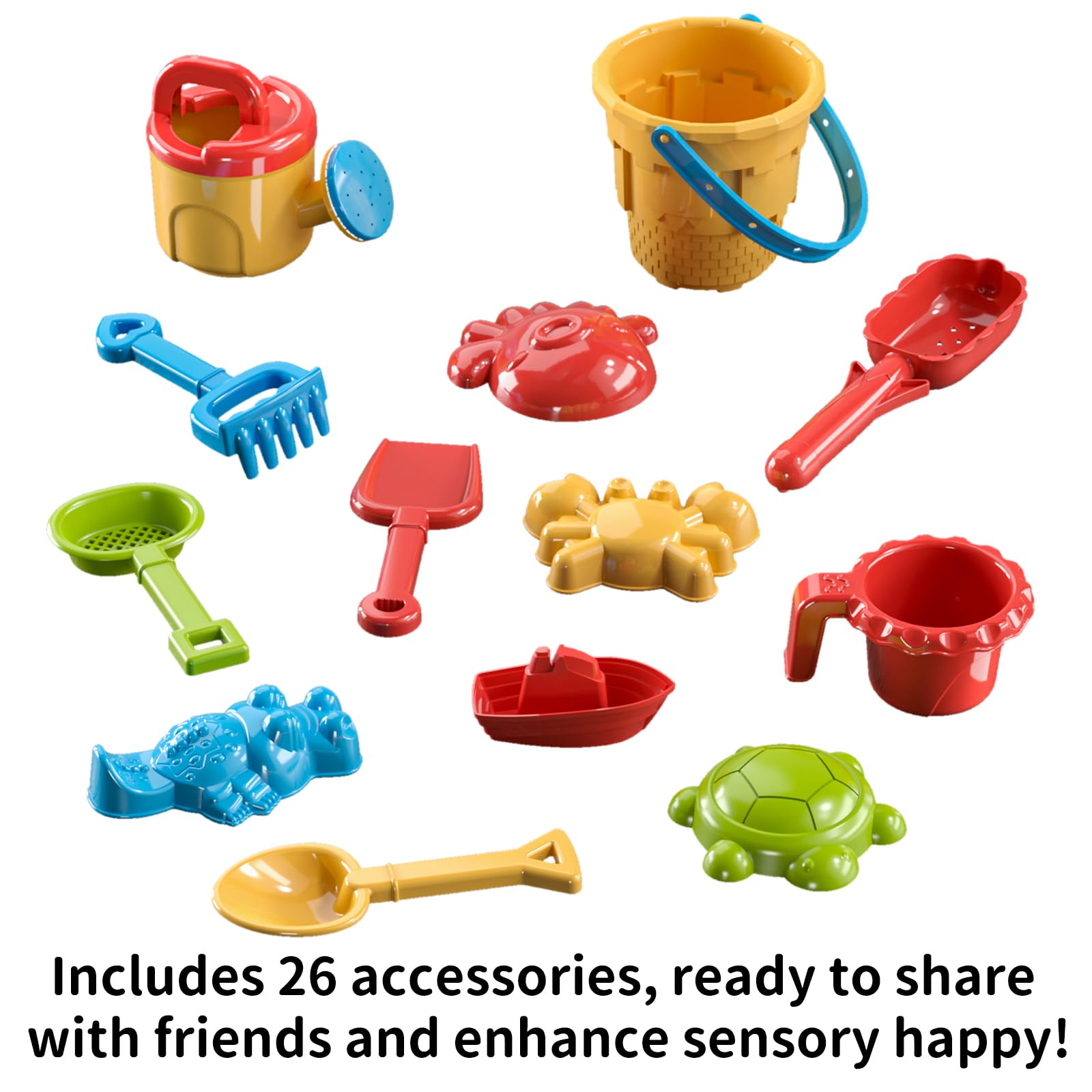 Temi Kids Water Play Table - Outdoor Sensory Activity Toy for Toddlers Ages 3-8, Sand & Water Table with Rain Showers for Backyard, Beach & Summer Fun - Perfect for Boys & Girls Ages 3-5, 6-8 (Great for Sensory Play, Outdoor Learning & Summer Activities)