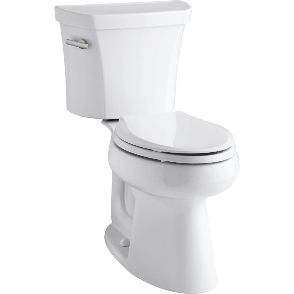 Kohler K-3999-UT-0 Highline Comfort Height 1.28 GPF Water-Saving Toilet with Insuliner & Tank Locks - White - Perfect for Modern Bathrooms & Eco-Friendly Homes