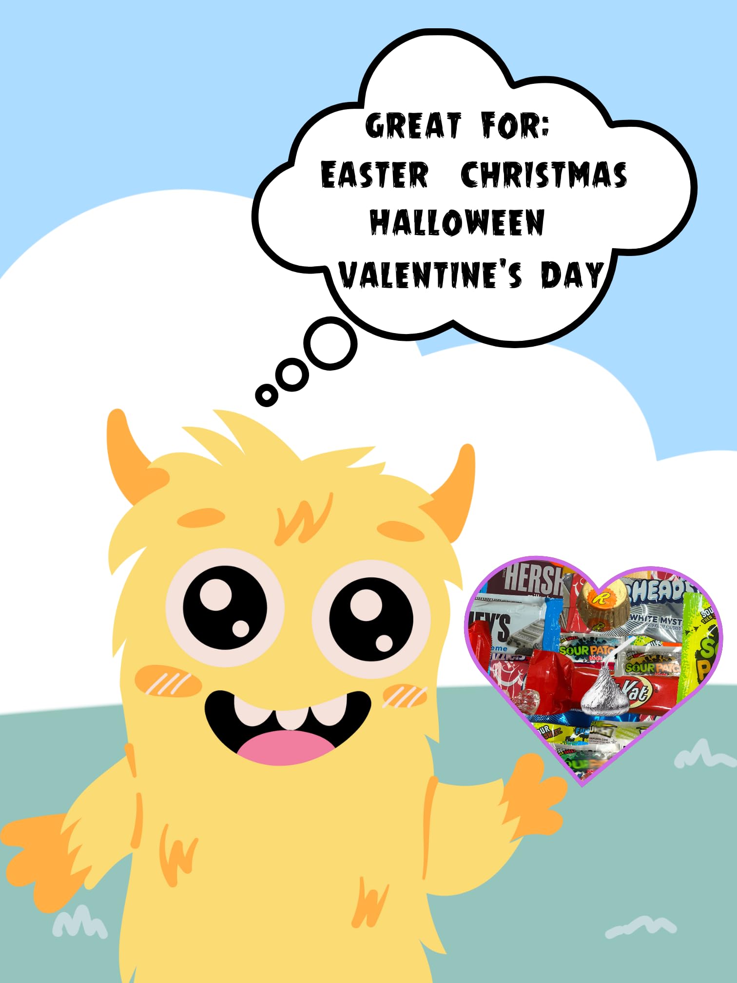 1 lb Bulk Chocolate and Candy Variety Pack - Individually Wrapped Pinata Stuffers & Party Favors for Kids Birthday, Halloween, Easter Celebrations - Perfect for Goodie Bags, Classroom Treats & Party Decorations