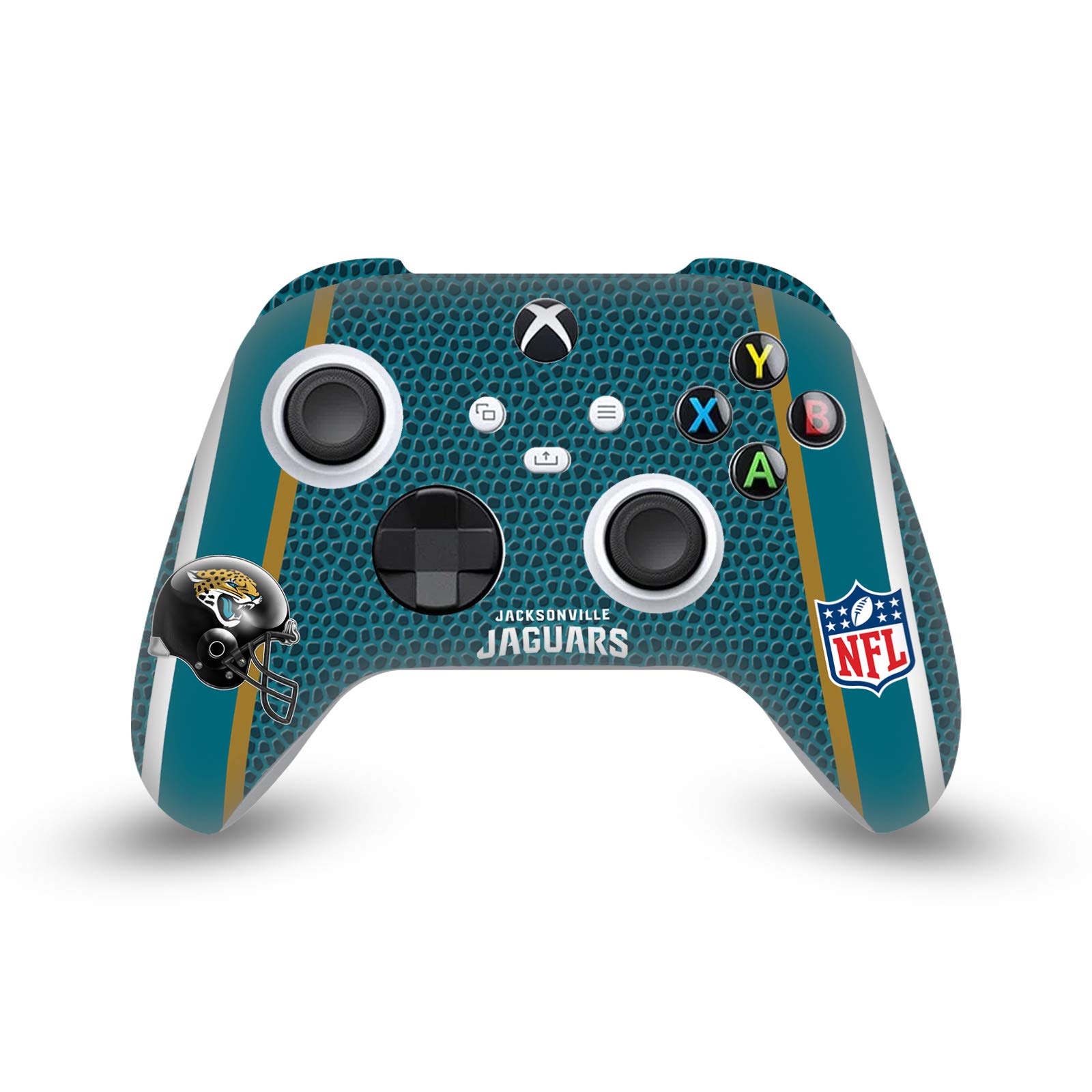 Official NFL Jacksonville Jaguars Team Vinyl Skin Gaming Sticker for Xbox Series X/S Controller - Durable Decal Cover for Enhanced Grip & Style - Perfect for Gamers & Sports Fans