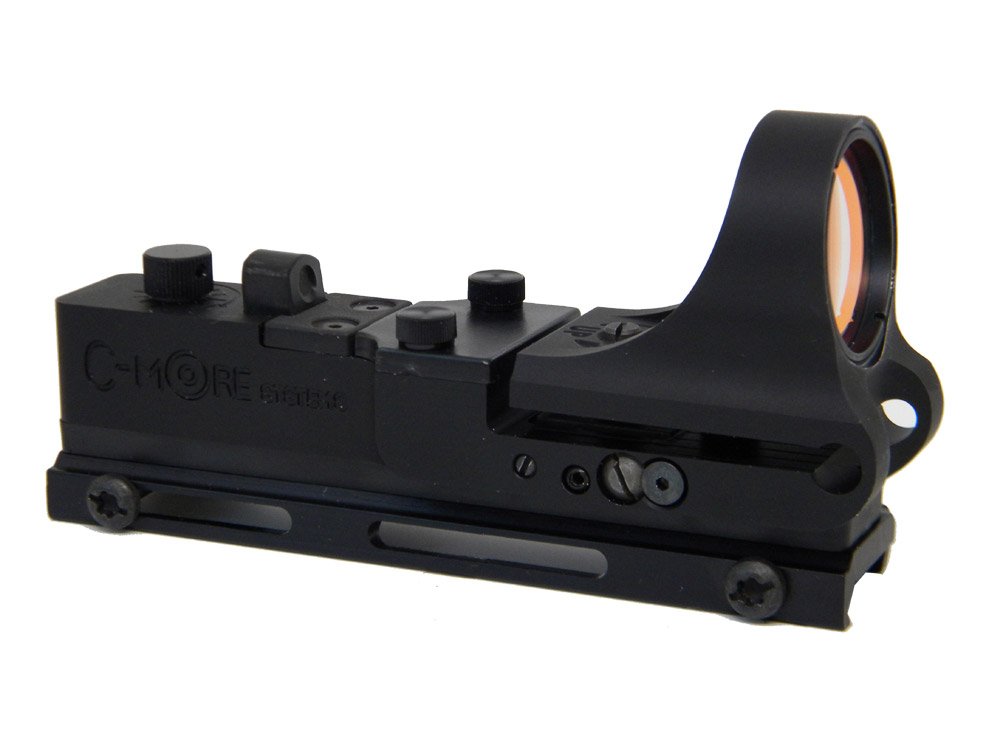 C-MORE Systems Tactical Railway Red Dot Sight - 6 MOA Dot, 1x Magnification, Aircraft-Grade Aluminum, Ultra Bright, Waterproof & All-Weather for Hunting, Shooting & Tactical Use
