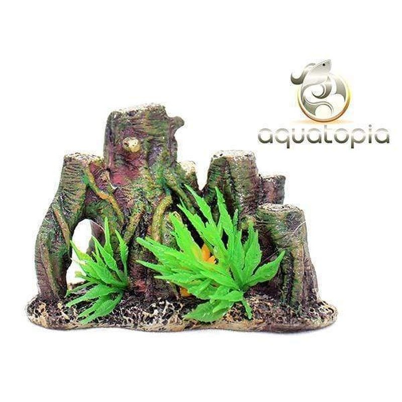 Aquatopia Mini Betta Fish Ornament - Tree Roots Decor for Aquarium (6.5 x 4.5 x 3 cm) - Perfect for Betta Fish Tanks, Small Aquariums & Fish Bowl Decorations