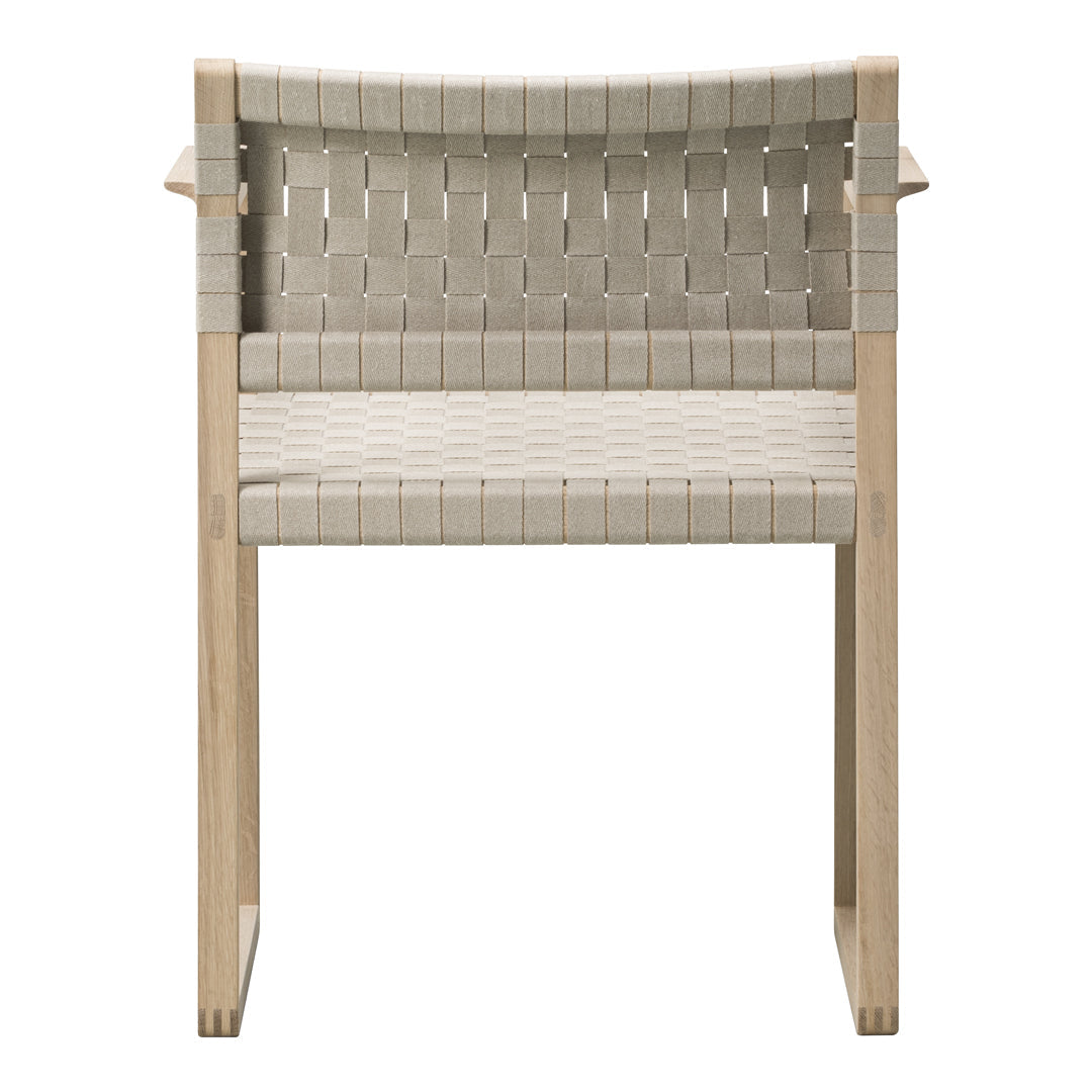 BM62 Armchair with Linen Webbing - Modern Lounge Chair for Living Room, Bedroom & Office - Comfortable Mid-Century Style Seating for Home Decor