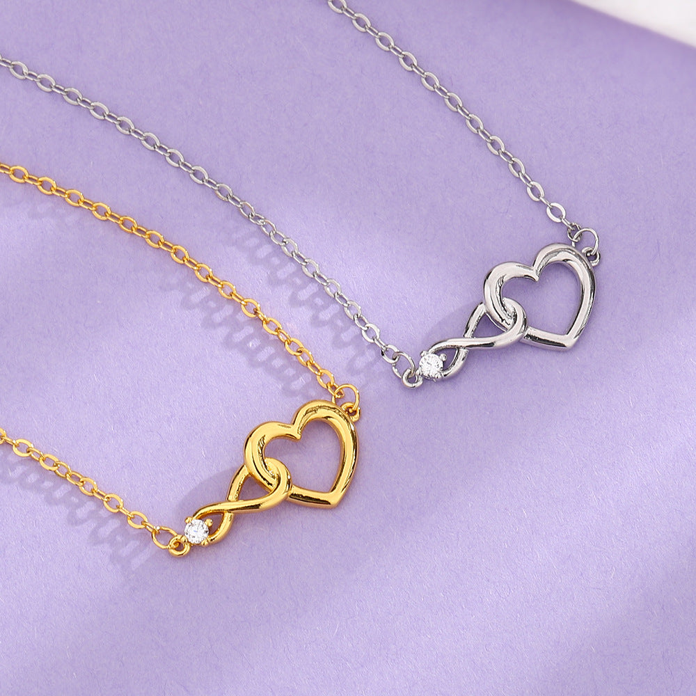 Heart Shaped Bracelet for Women - Elegant Love Bracelet Jewelry Gift for Girlfriend, Wife, Valentine's Day - Perfect for Anniversaries, Romantic Dates & Special Occasions