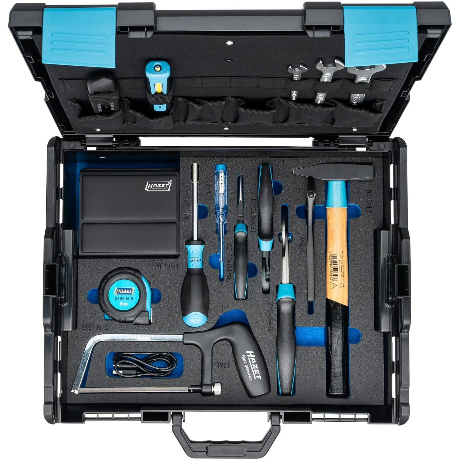 Hazet 190L 136/83 Professional Tool Box with Assortment - Durable Storage for Mechanics, Electricians & DIY Projects