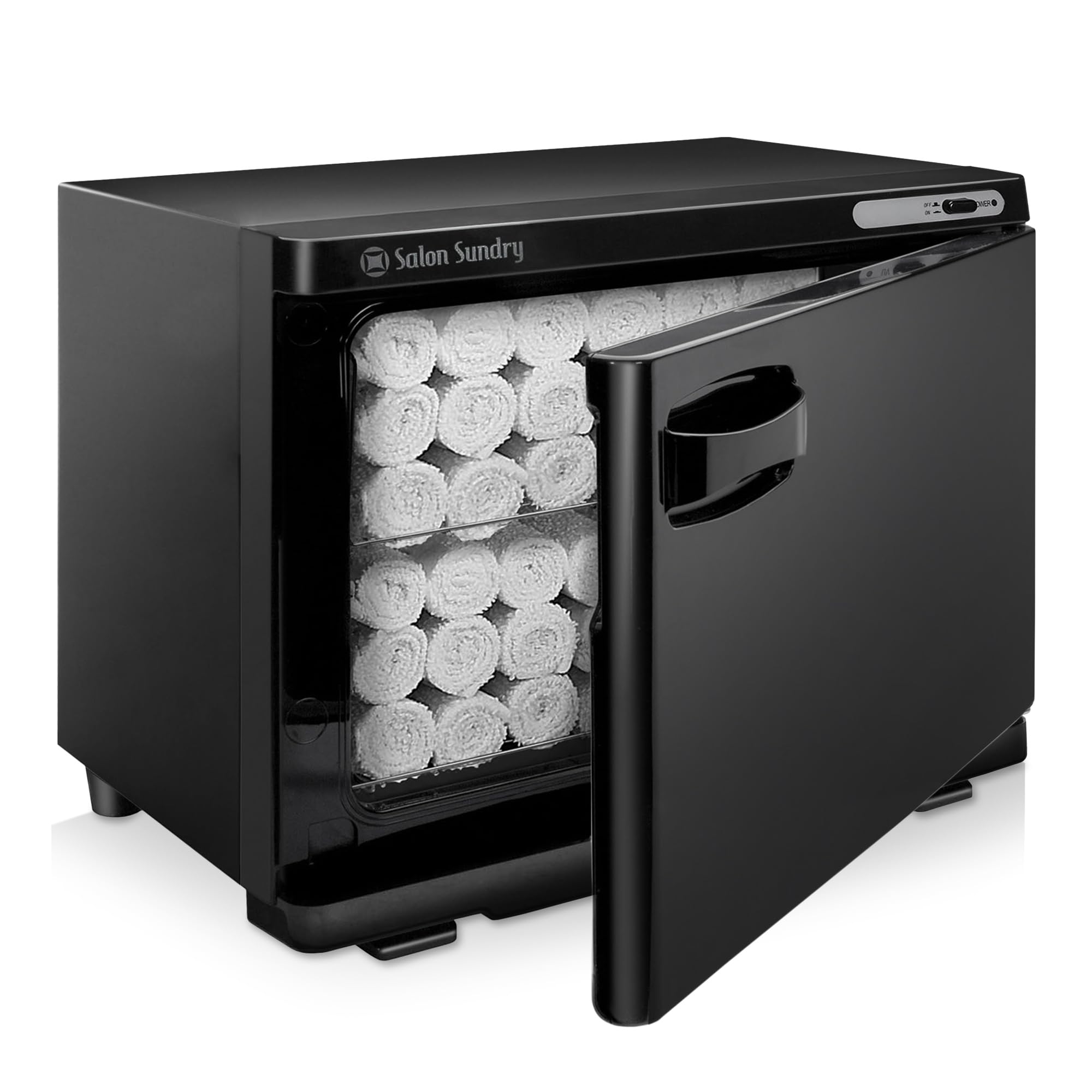 Professional High Capacity Hot Towel Warmer Cabinet for Salon & Spa - Facial Treatment Equipment - Black - Perfect for Massage Therapy, Skin Care, and Relaxation Treatments
