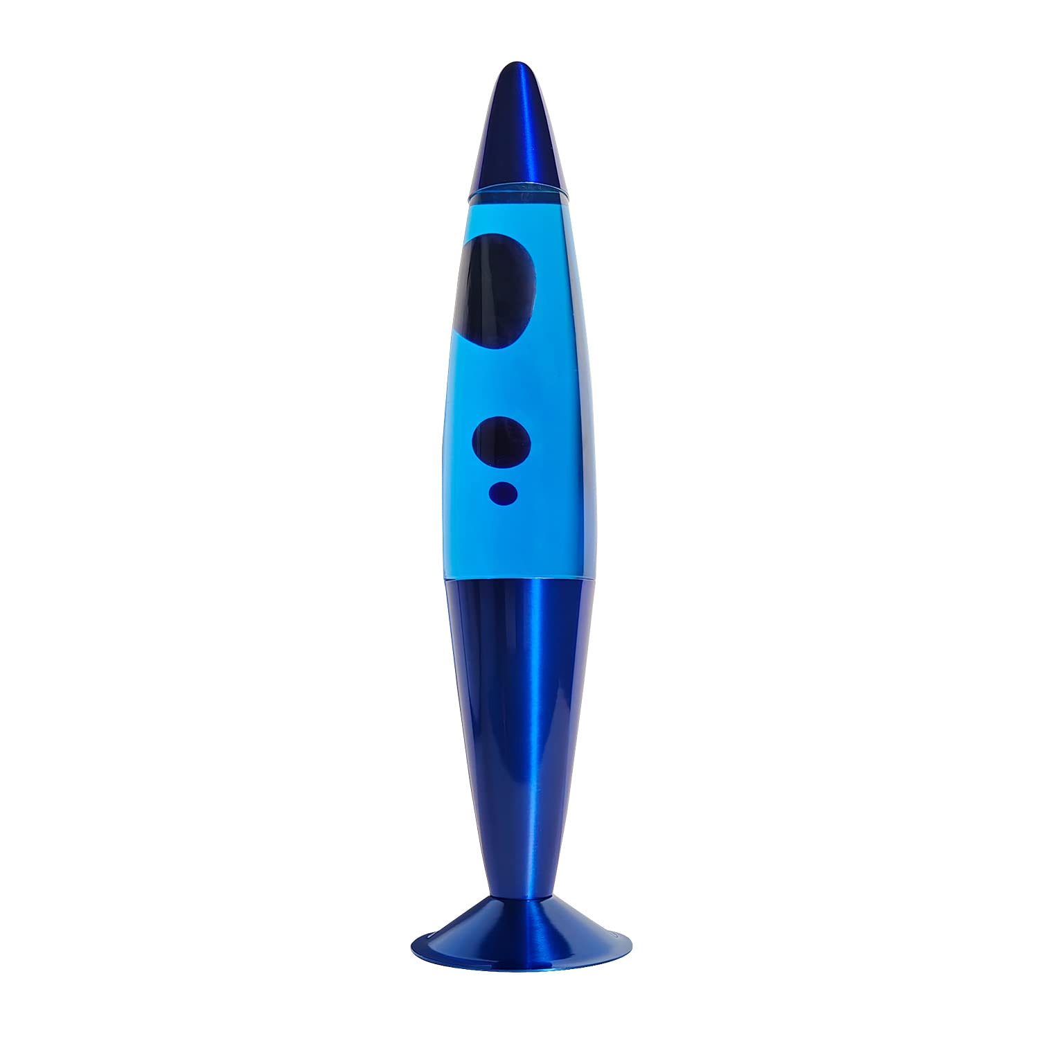 16 Inch Blue Liquid Motion Lamp with 2 Bulbs - Relaxing Night Light for Home, Office & Bedroom - Soothing Mood Lighting Decor - Perfect Gift for Christmas & Birthday (Ideal for Stress Relief, Meditation & Cozy Atmosphere)
