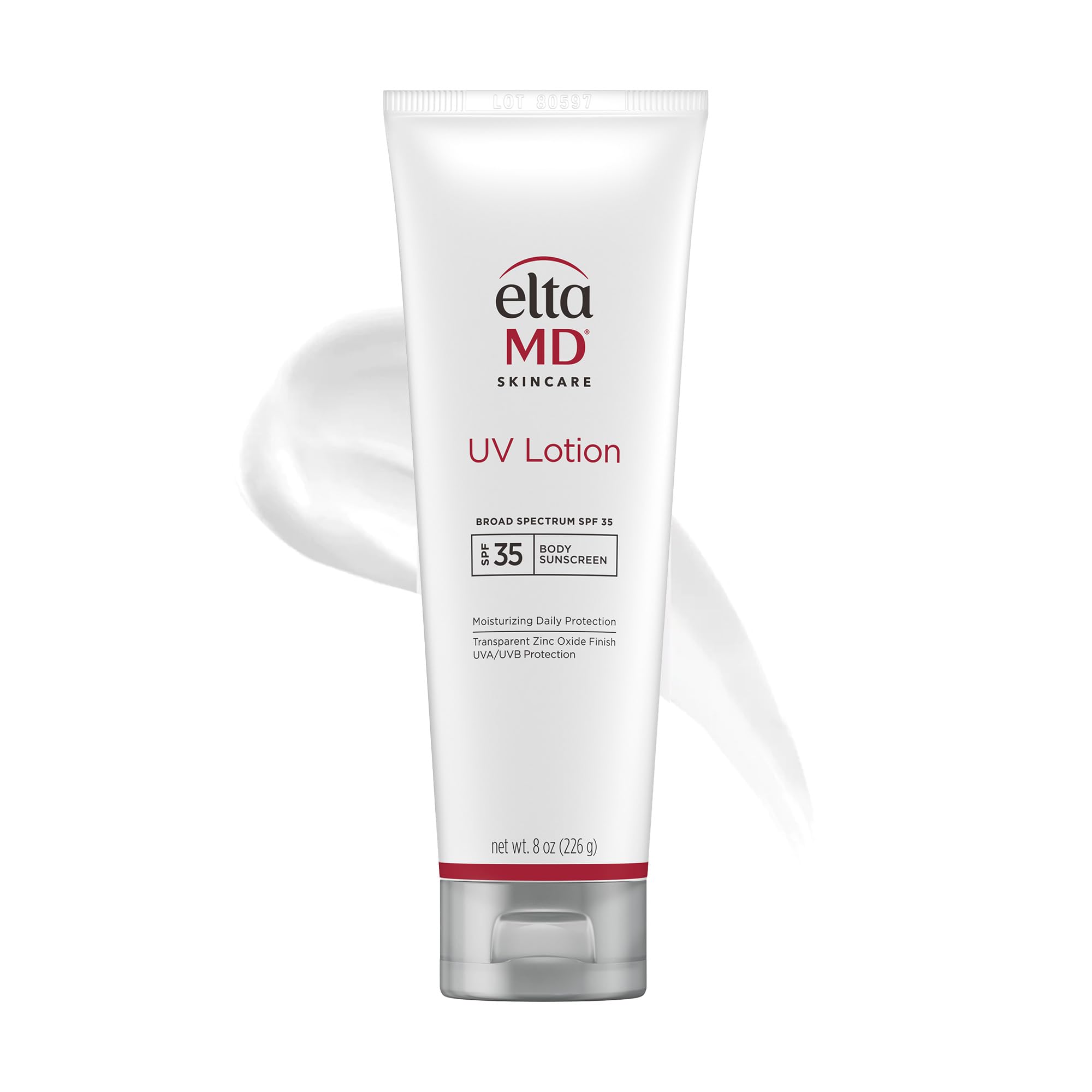 EltaMD UV Lotion Body Sunscreen SPF 30+ | Zinc Oxide & Hyaluronic Acid Sun Protection | 7 oz Pump Bottle | Daily Moisturizer for Beach, Pool & Outdoor Activities
