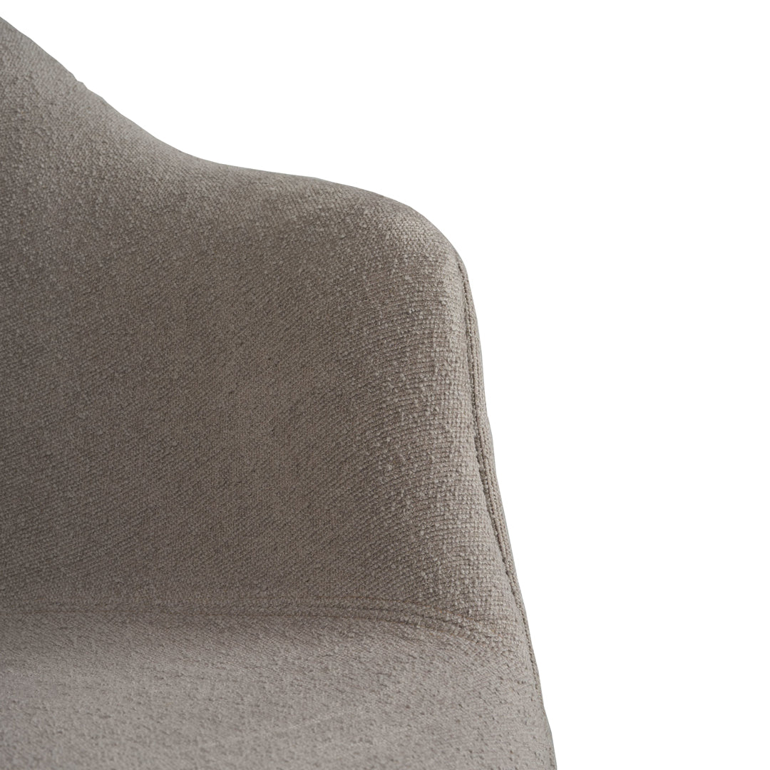 Bat Dining Chair with Conic Base - Fully Upholstered Modern Kitchen Chair for Dining Room, Restaurant & Cafe