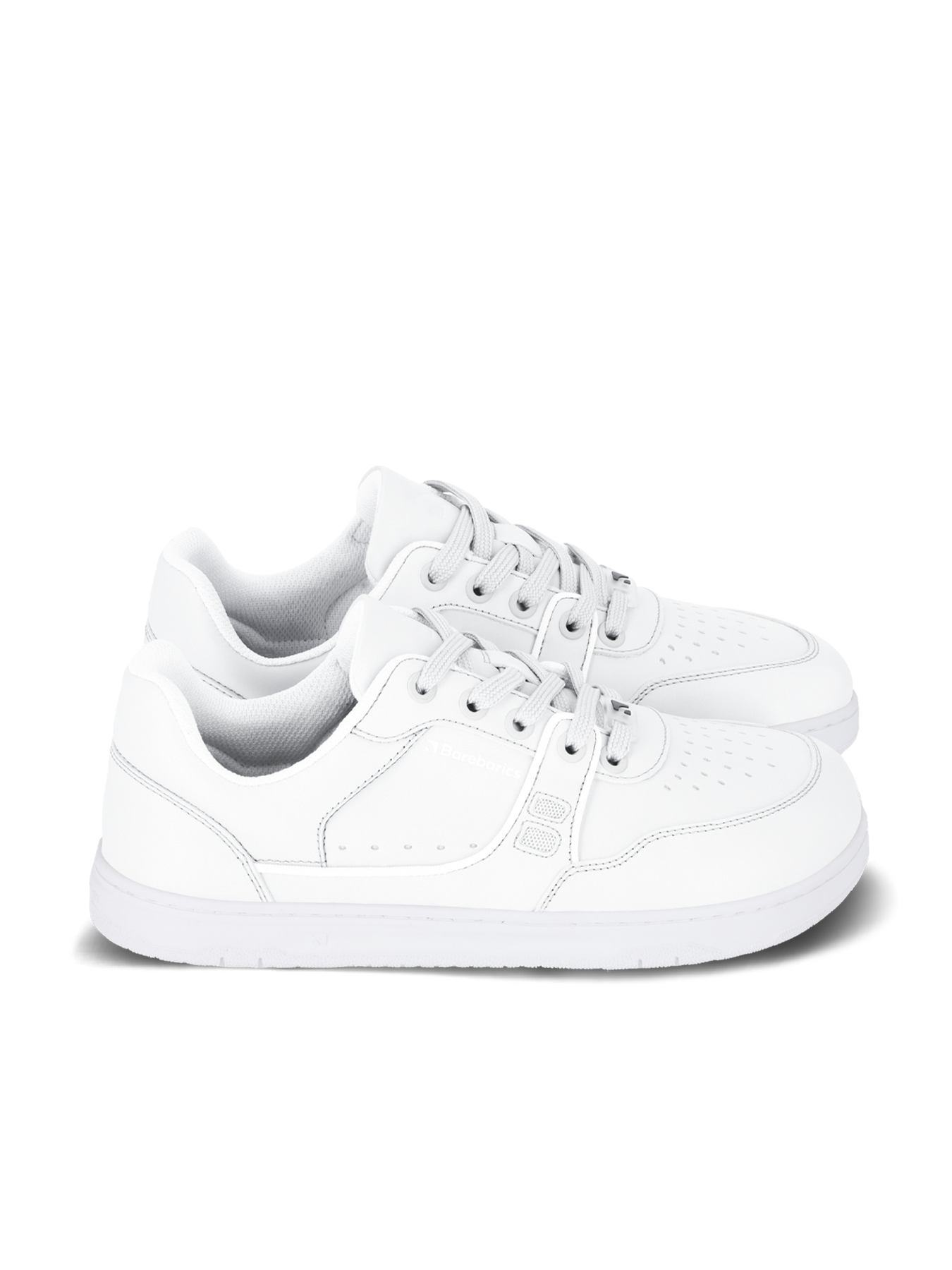 Barefoot Sneakers Barebarics Arise All White - Minimalist Running Shoes for Natural Movement & Gym Workouts