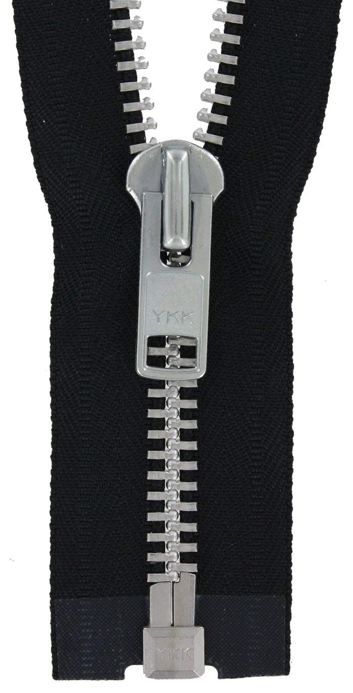 Ohio #9 Travel Bag Jacket Zipper - 36 Inch Heavy Duty Black Zipper with Aluminum Teeth (9JK-36-BLK-N) for Luggage, Backpacks & Outdoor Gear