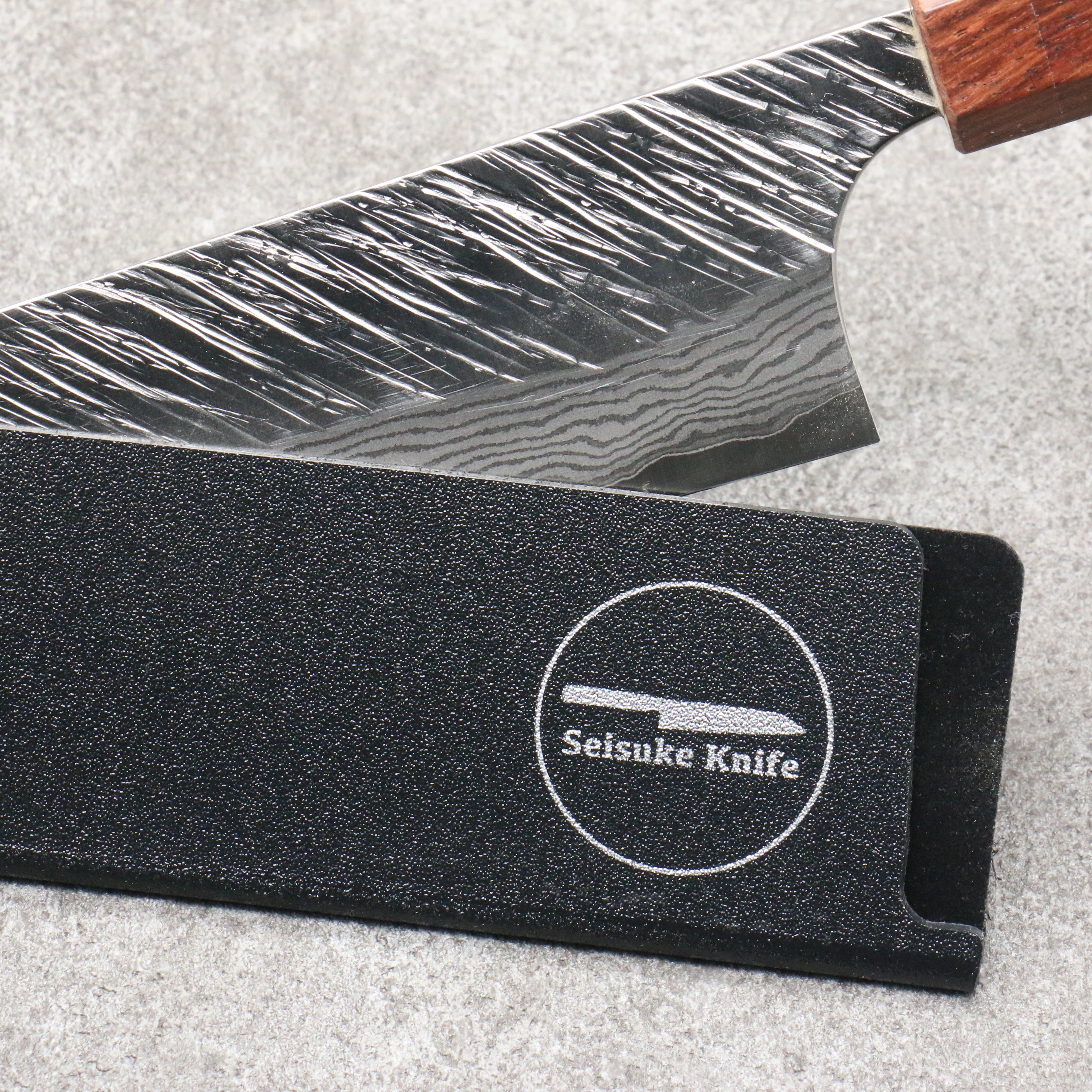 240mm Stainless Steel Edge Guard for Gyuto, Sujihiki & Yanagiba Knives - Protective Knife Sheath for Japanese Chef Knives, Kitchen Safety & Storage