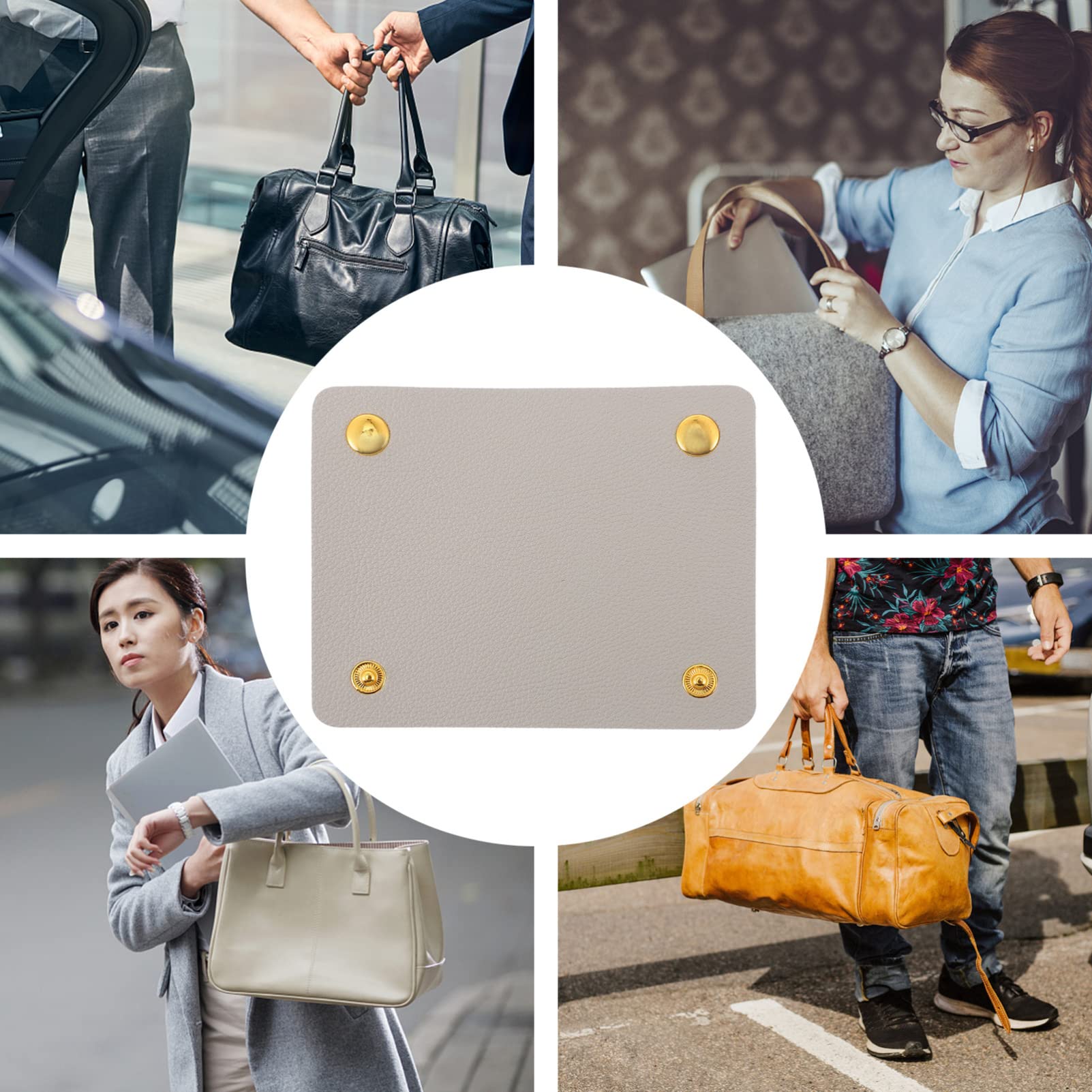 Premium PU Leather Handbag Handle Cover - Durable Luggage Grip Protector for Travel & Daily Use | Fashionable & Comfortable Handle Wrap for Bags, Suitcases & Totes