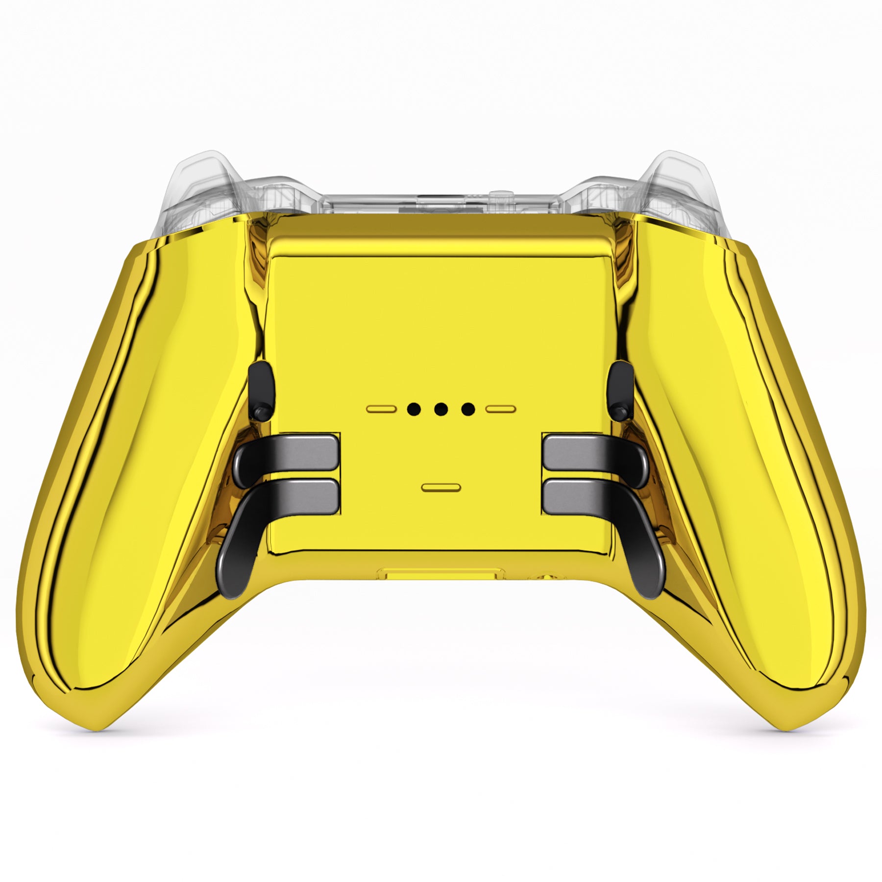 eXtremeRate Chrome Gold Replacement Bottom Shell Case for Xbox Elite Series 2 & Elite Series 2 Core Controller Model 1797 - Custom Gaming Accessory for Enhanced Grip & Style | Perfect for Competitive Gaming & Controller Customization