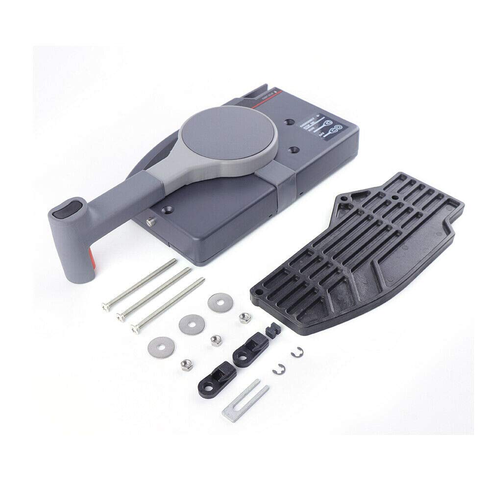 Universal Outboard Marine Side Remote Mount Control Box with Trim Switch - Heavy Duty Boat Throttle & Shift Control for Yamaha, Mercury, Suzuki - Perfect for Fishing, Cruising & Water Sports