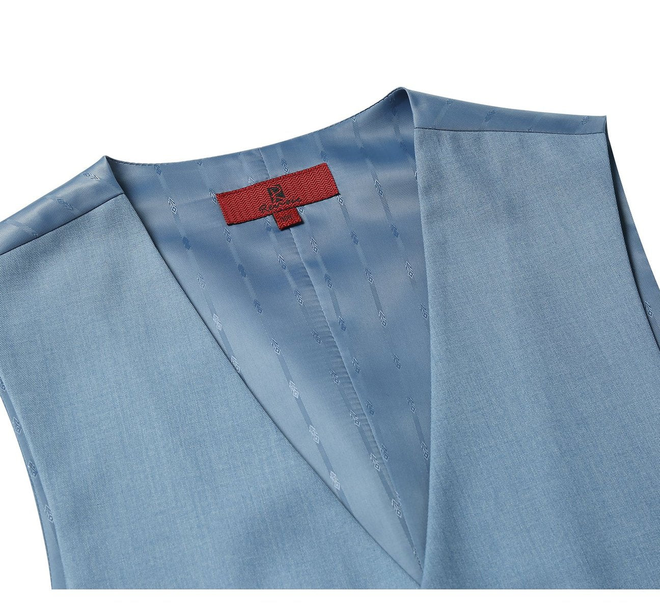 Alessandro Vitello by Renoir Blue Business Suit Vest - Regular Fit Waistcoat for Men | Perfect for Weddings, Office & Formal Events