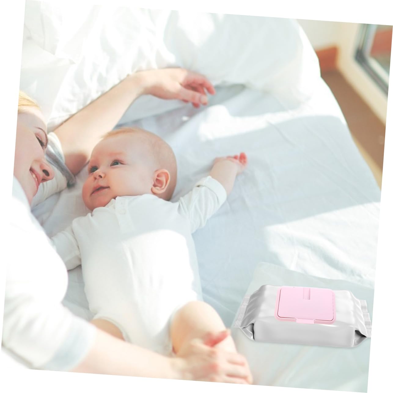 UPKOCH 2 Pack USB Baby Wipe Warmer - Portable Thermostatic Wipe Heater for Home & Travel | Perfect for Diaper Changes, Nursery Care & On-the-Go Parenting