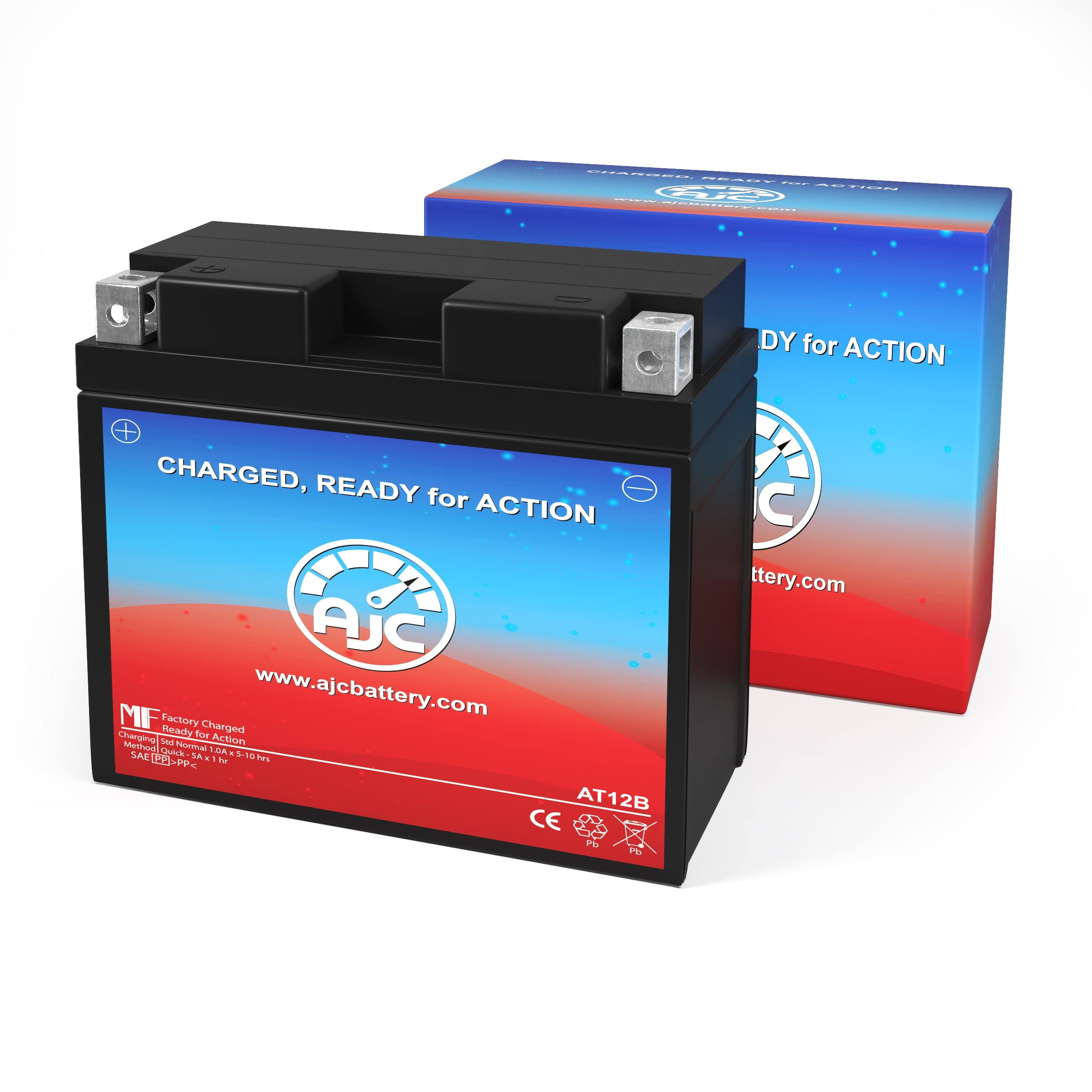 AJC Replacement Battery for Ducati Monster 900s 900CC Motorcycle (1998-2001) - High Performance Powersports Battery for Street Riding & Long Distance Touring
