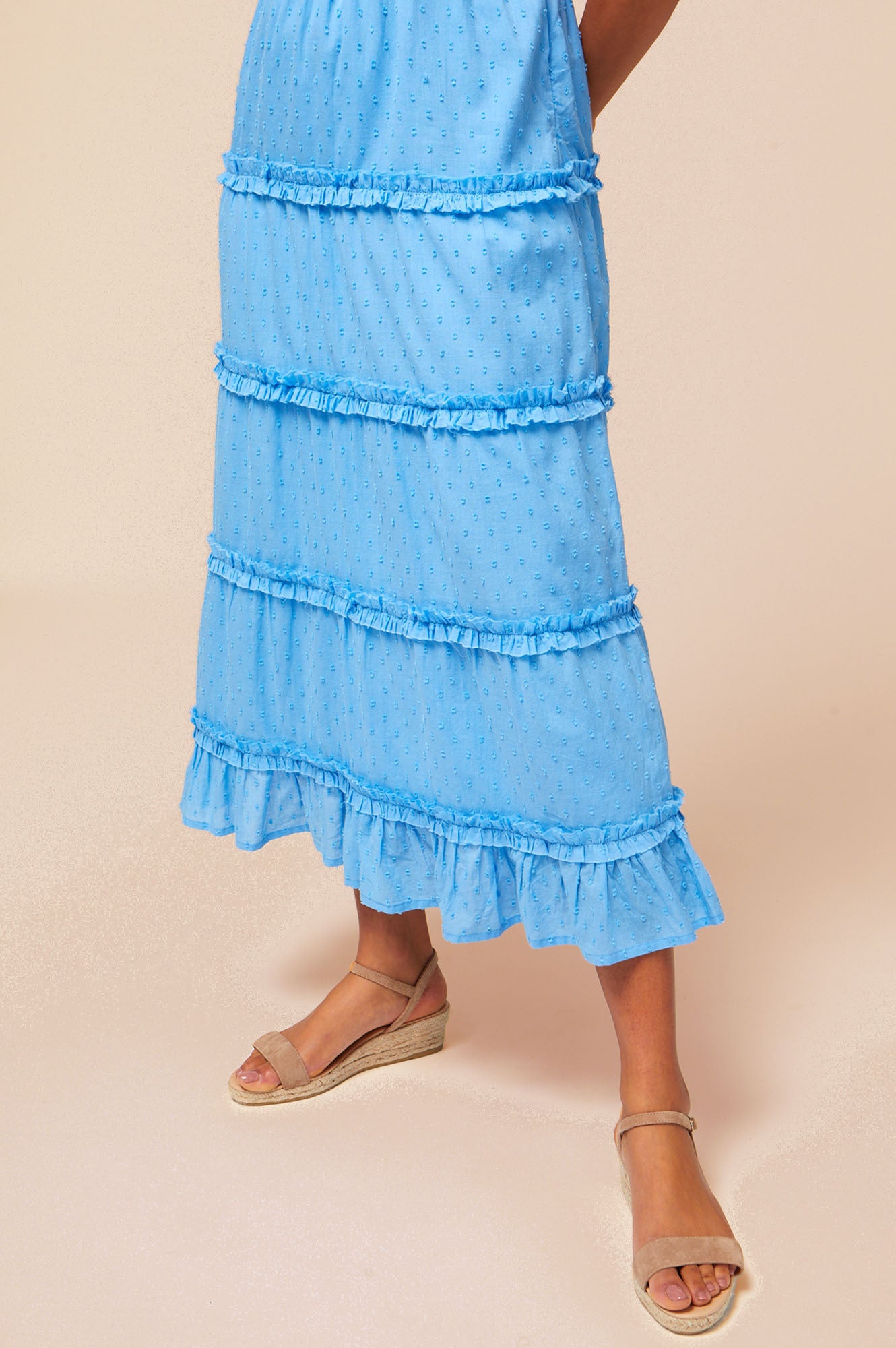 Elegant Viola Dress in Marina Blue - Perfect for Weddings, Parties & Special Occasions