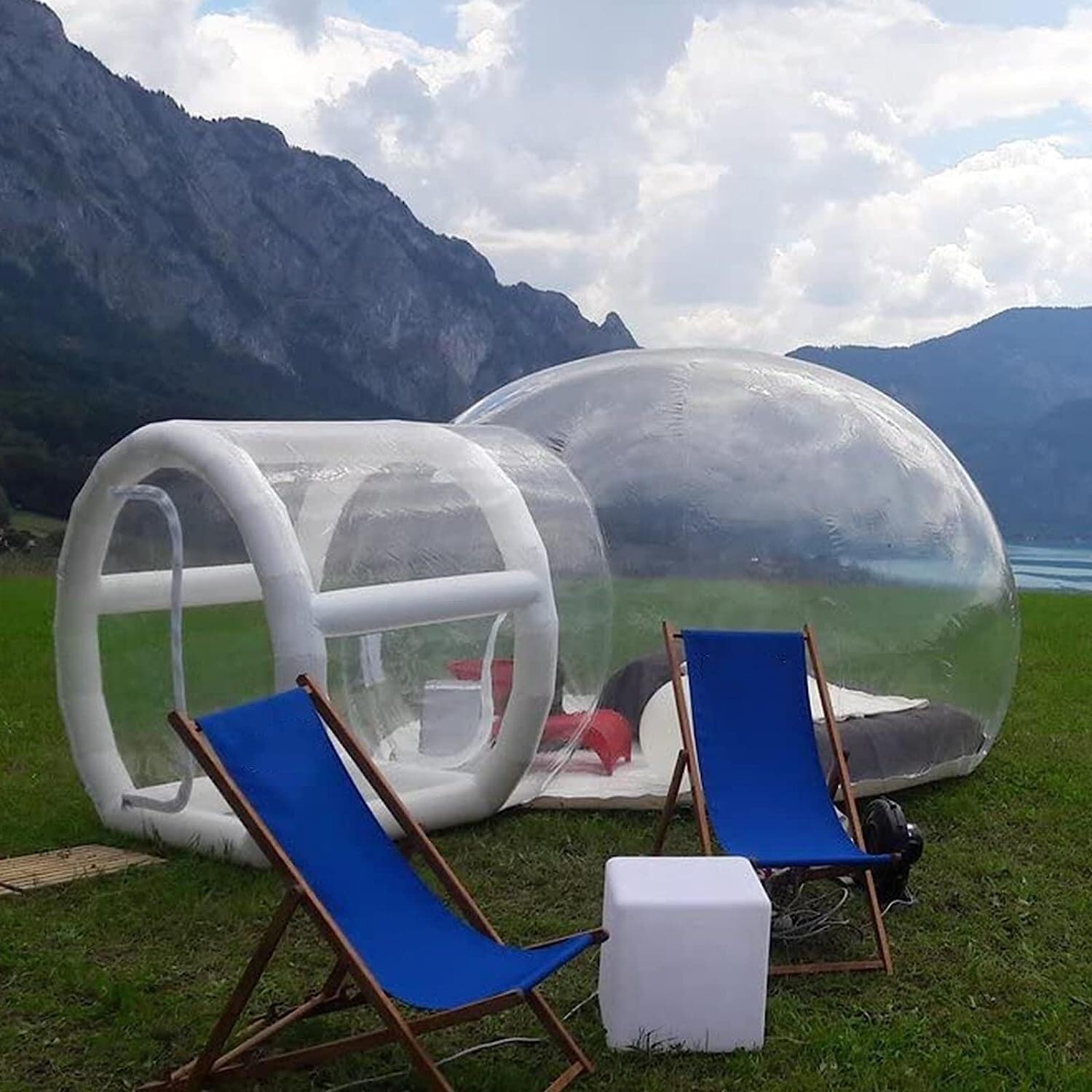 Garden Dome Bubble Tent - 3M/5M Transparent Star Tent for Outdoor Camping, Glamping, Weddings & Events | Weatherproof Pop-Up Ball Tent for Backyard, Beach & Commercial Use (Advertising, Exhibitions)