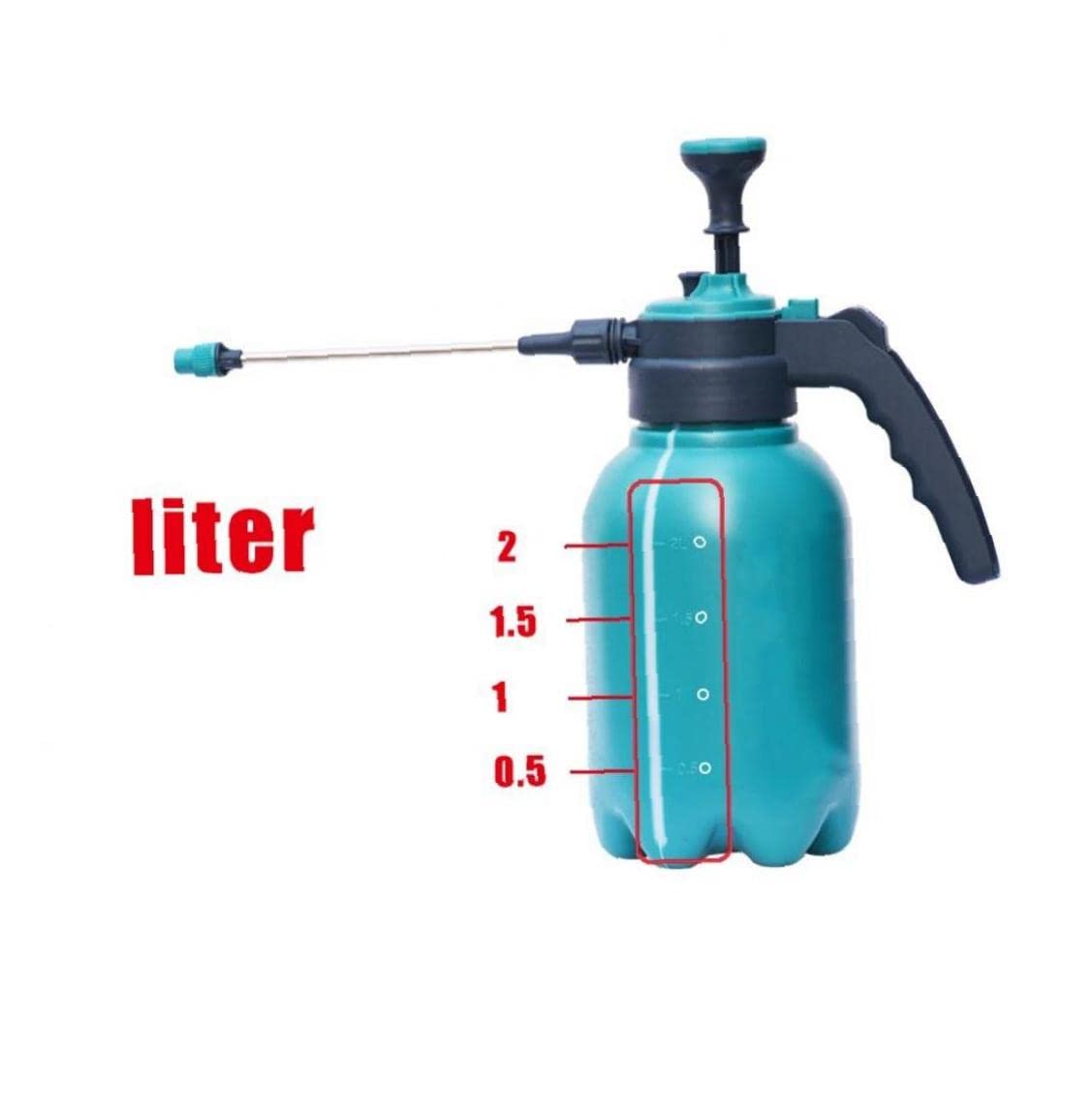 2L Portable Watering Can with Pressurized Sprayer - Garden Spray Bottle for Plants & Flowers | Ideal for Indoor & Outdoor Gardening, Greenhouses, and Lawn Care