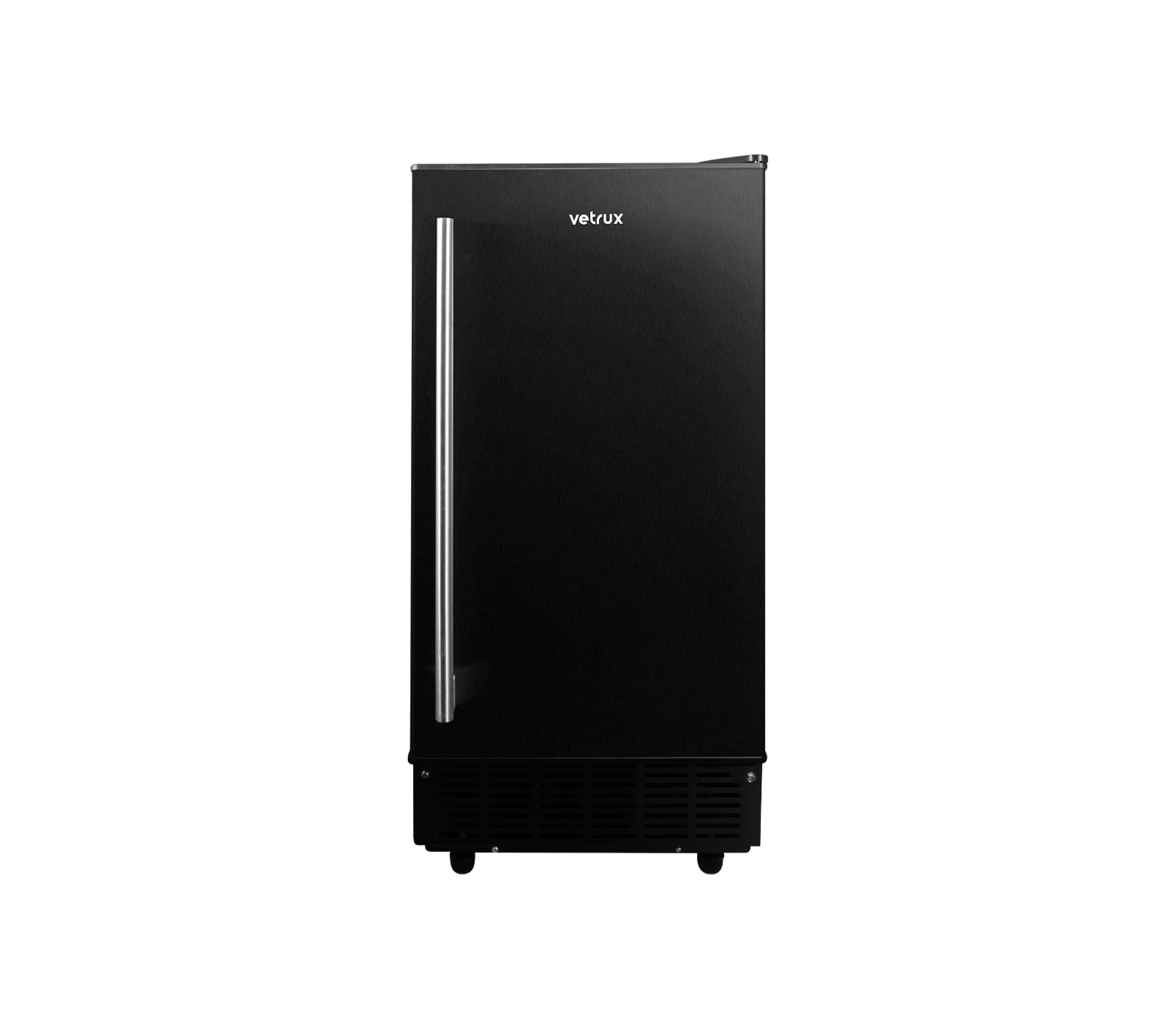 36kg/24hr Black Vetrux Ice Maker for Home, Bar, Restaurant & Party - Fast Ice Production, Energy Efficient