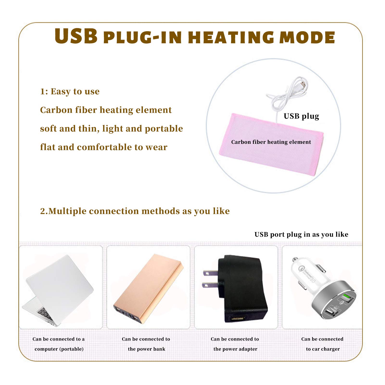 USB Heated Foot Warmer for Men & Women - Rechargeable Electric Heating Socks for Cold Feet Relief - Cozy Winter Foot Muff with Adjustable Temperature - Perfect for Home, Office & Outdoor Use