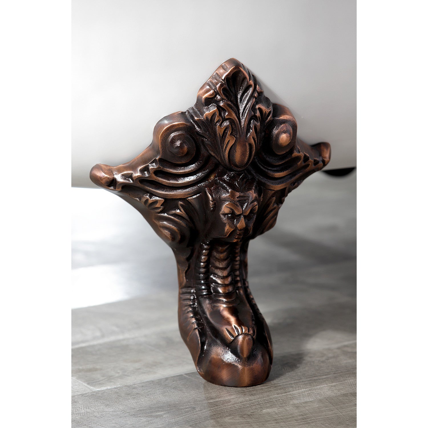 4-Piece Lion Paw Cast Iron Tub Feet Set in Oil Rubbed Bronze - Aqua Eden VCTNL5 - Perfect for Vintage & Clawfoot Bathtub Renovations