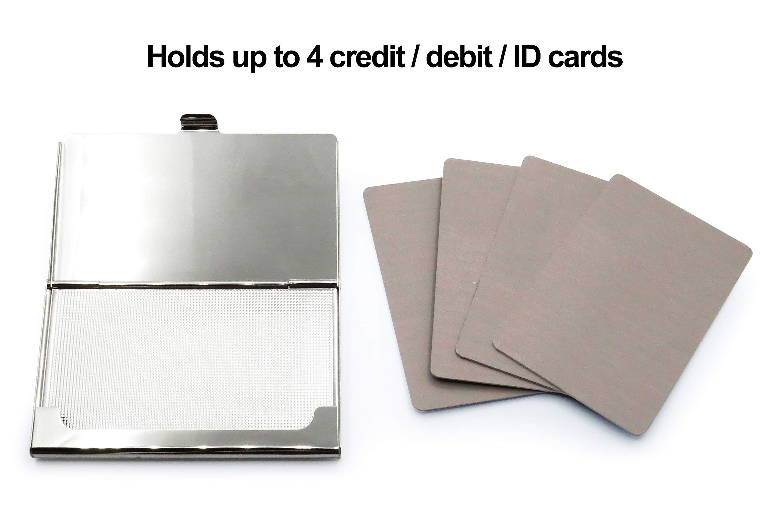 Pearl Business Card Holder - Metal Travel Wallet for Women, Apricot Pink - Perfect for Office & Gifts