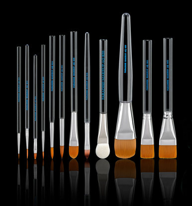 Pinceles Paradise Makeup Brushes Set - Professional Cosmetics Tools for Eyeshadow, Foundation & Blending | Perfect for Makeup Artists & Beauty Enthusiasts