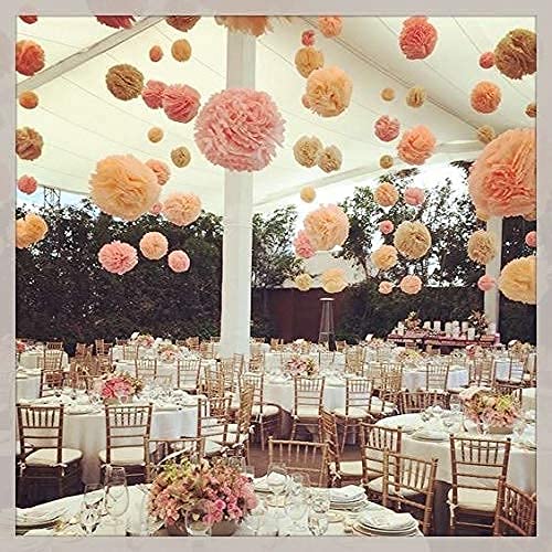 Peach Birthday Party Decorations - Rustic Baby Shower, Boho Bridal Shower & Autumn Fall Party Supplies | Sweet as a Peach Theme for Gender Reveal, 1st Birthday & Wedding Showers | Perfect for Indoor/Outdoor Events