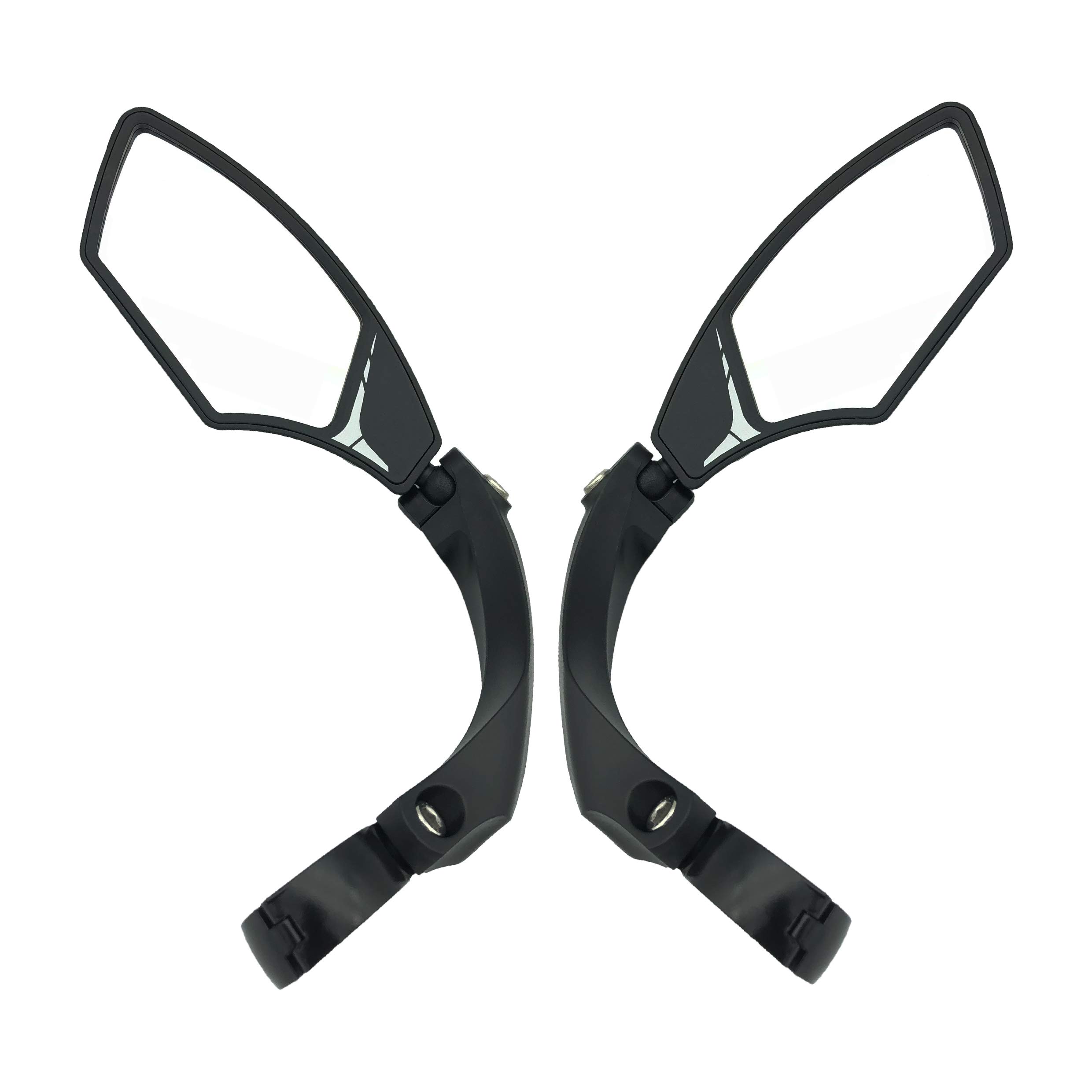 Hafny HF-MR095 HD Blast-Resistant Bike Mirror - Adjustable Rotatable Handlebar Rearview Mirror with Crystal Clear Glass for Safe Cycling | Perfect for Road Bikes, Mountain Bikes & Commuting
