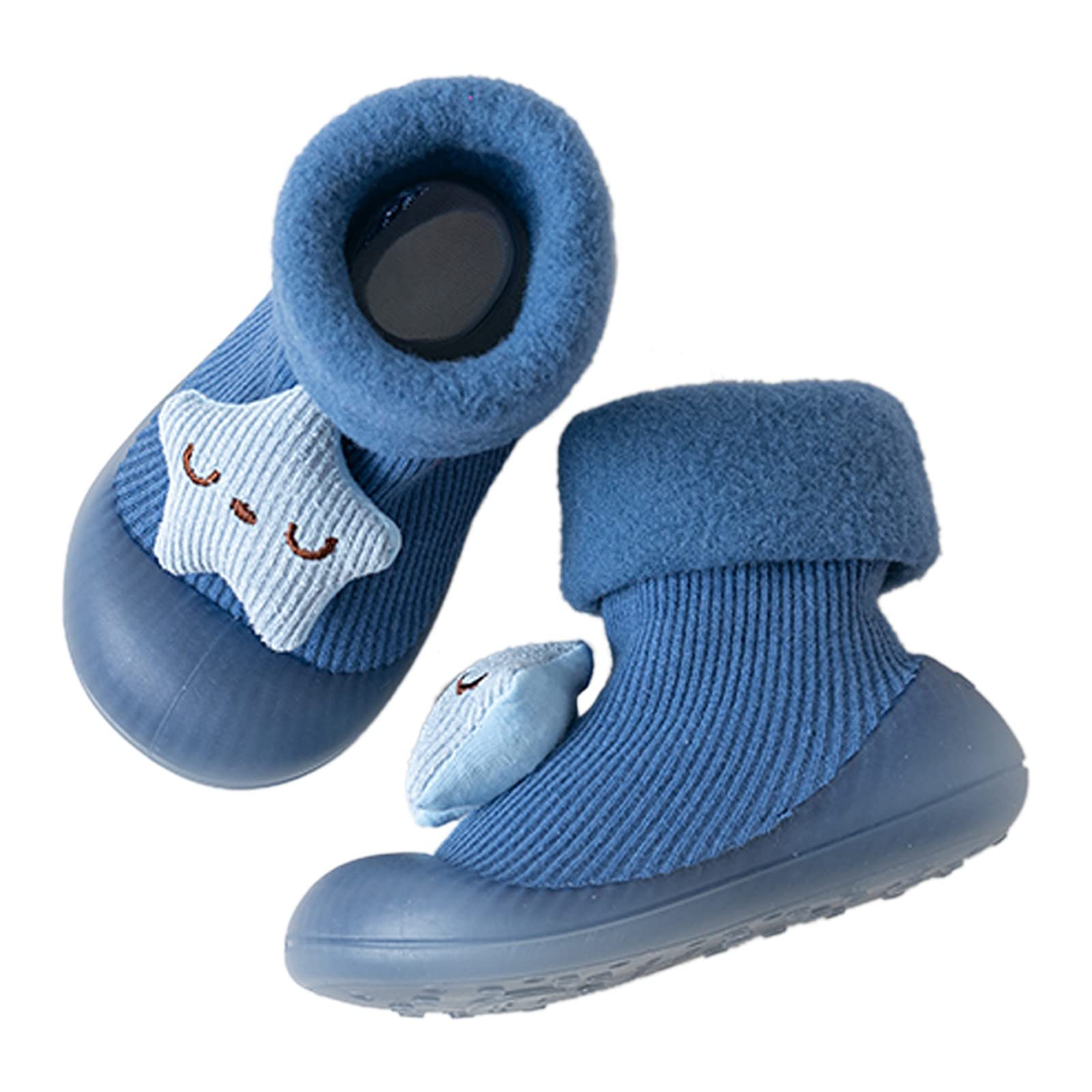**Non-Slip Baby Shoes for Newborns & Toddlers - Soft Cotton Anti-Slip Socks with Rubber Sole - Cute Cartoon Design for Indoor Play & Learning to Walk**    *(Perfect for Crawling, First Steps, Playtime & Daycare - Safe & Comfortable for Baby Boys & Girls)*