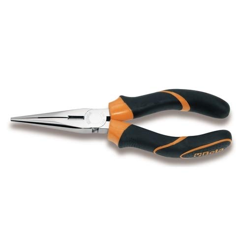 Beta Tools 011660036 Extra Long Needle Nose Pliers - 1166BM Knurled Grip (5-Pack) - Ideal for Precision Electronics, Jewelry Making & DIY Crafts