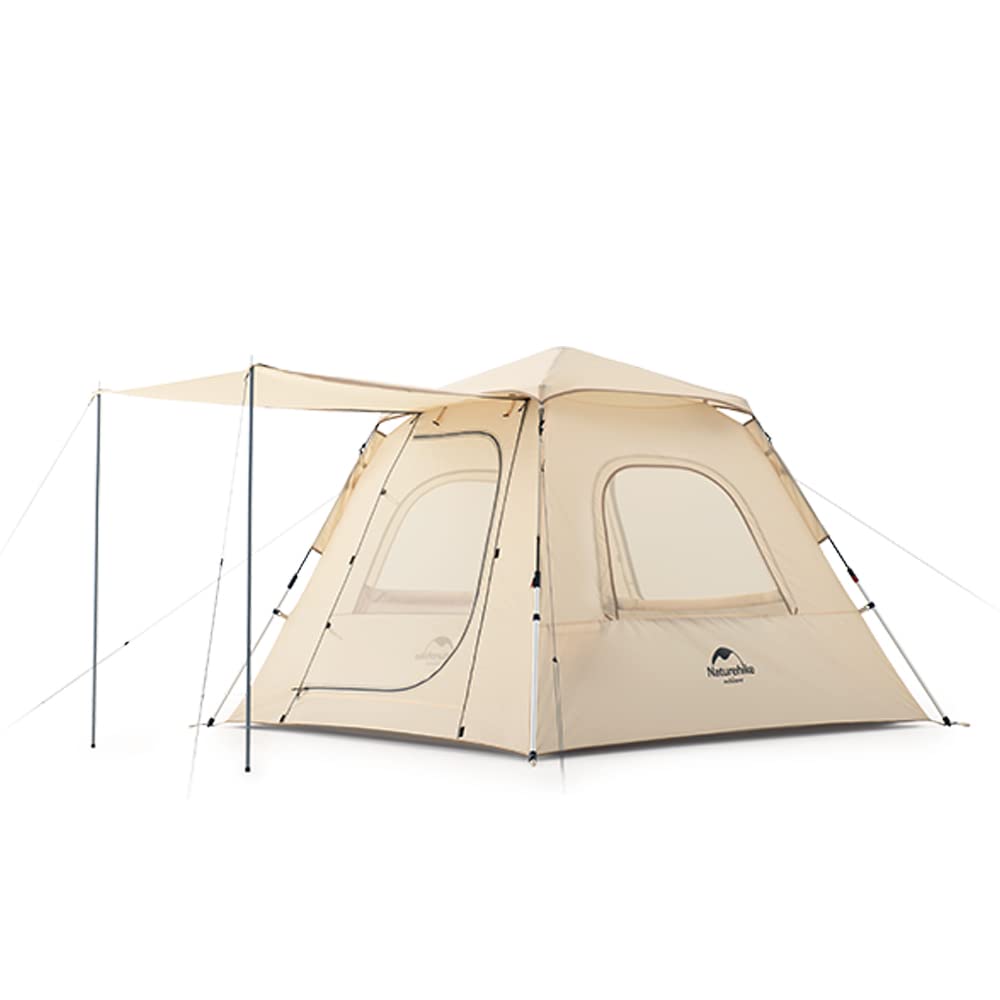 Naturehike Ango 3-Person Pop Up Tent - Automatic Instant Setup, Lightweight & Portable for Camping, Hiking, Beach - Waterproof Family Tent for Outdoor Adventures, Park Picnics, and Backpacking Trips