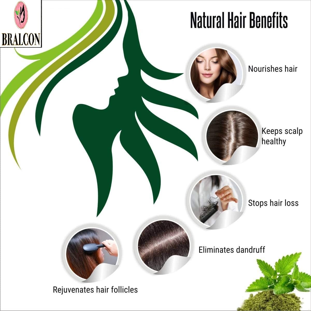 BRALCON Organic Neem Powder, Tulsi Powder, Kasturi Turmeric Powder Combo - 300g (3 x 100g) | Natural Ayurvedic Face Pack for Skin Brightening, Glowing Complexion & Hair Growth | Perfect for DIY Beauty Treatments, Spa Days & Holistic Skincare Routines