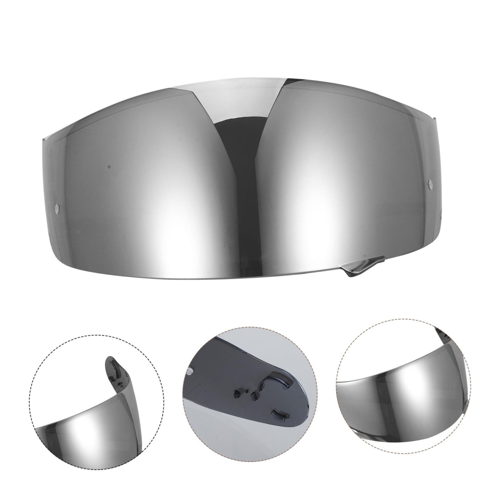 Windproof Motorcycle Helmet Visor - Durable Lens for Riding Protection