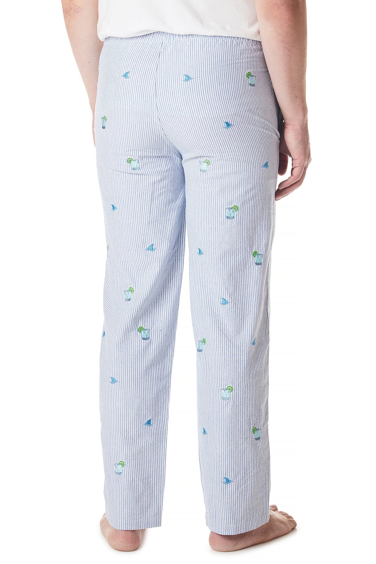 Fin & Tonic Oxford Blue Striped Sleep Pants - Soft & Comfortable Lounge Pants for Women, Perfect for Relaxing at Home, Lounging or Sleeping
