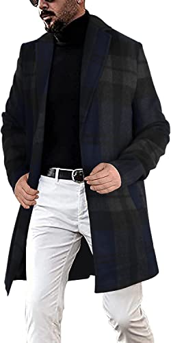 Navy-plaid
