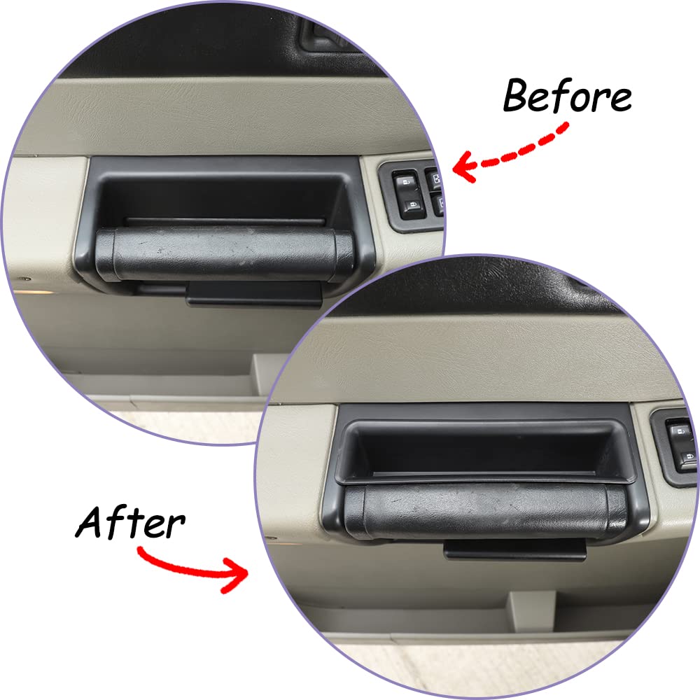 PIUGILH Car Door Organizer for Hummer H2 2003-2007 - Front Seat Storage Tray with Phone Holder, Armrest Box & Grab Handle Tray Insert - Perfect for Road Trips, Daily Commutes & Vehicle Organization