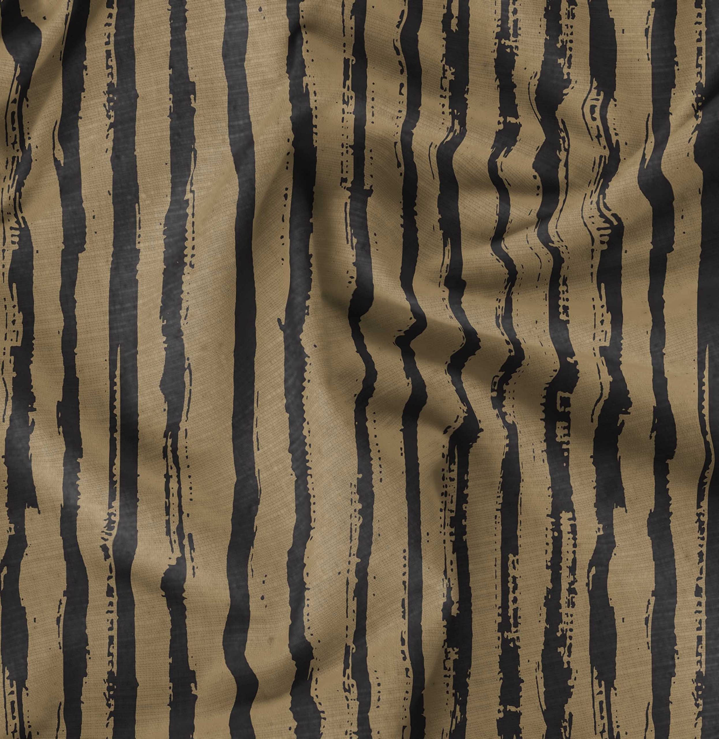 Soimoi Brown Polyester Crepe Fabric by The Yard - 52