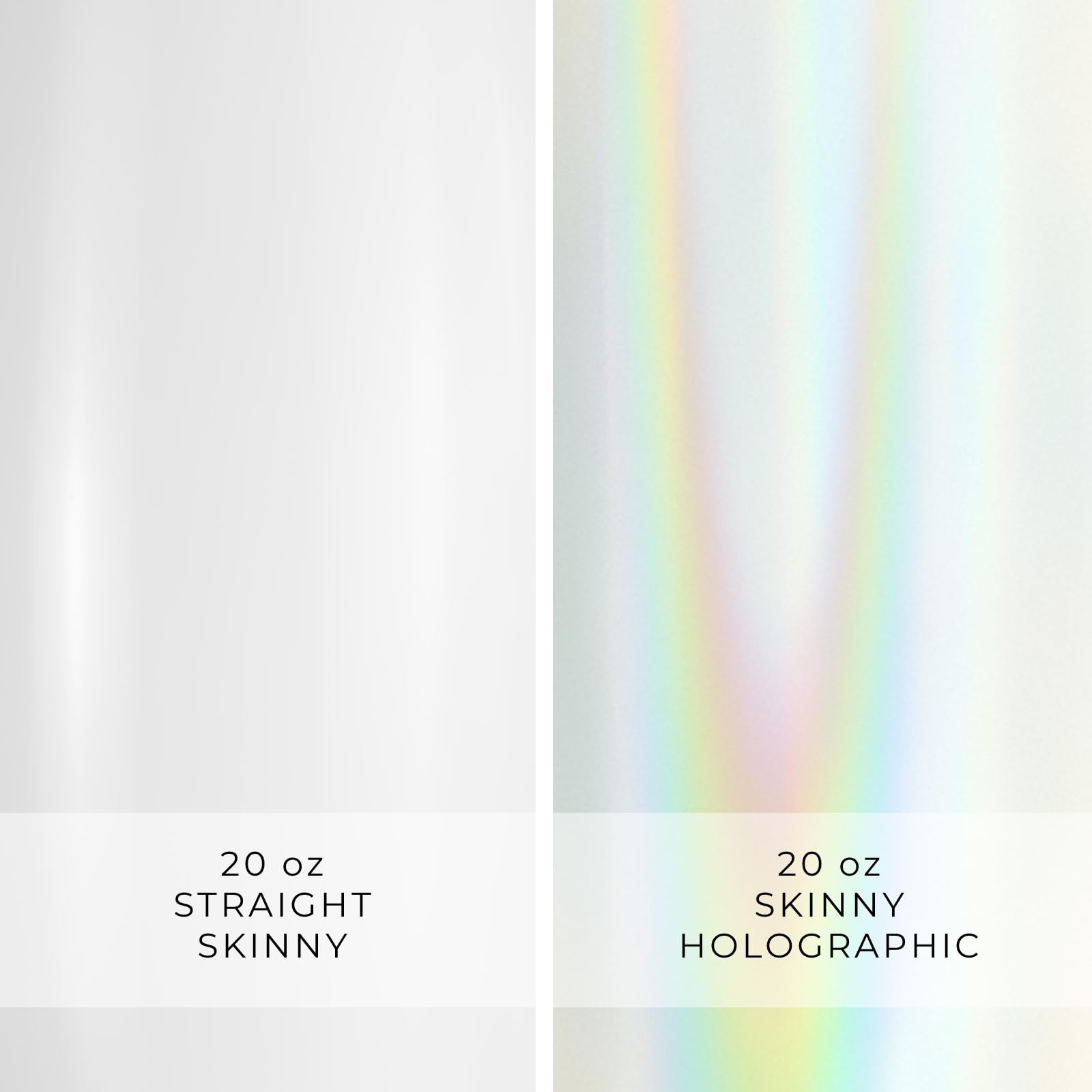20oz Holographic Sublimation Tumbler with Lid & Straw - 24-Pack Bulk Sublimation Blanks - Insulated Stainless Steel Cups for Custom Designs - Perfect for DIY Crafts, Promotional Gifts & Personalized Drinkware